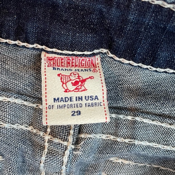 True Religion Joey Big T Dark Wash Flared Boot Cut Jeans - Picture 16 of 16